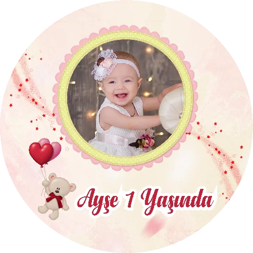 Ayıcık Temalı Yuvarlak Açacak Magneti